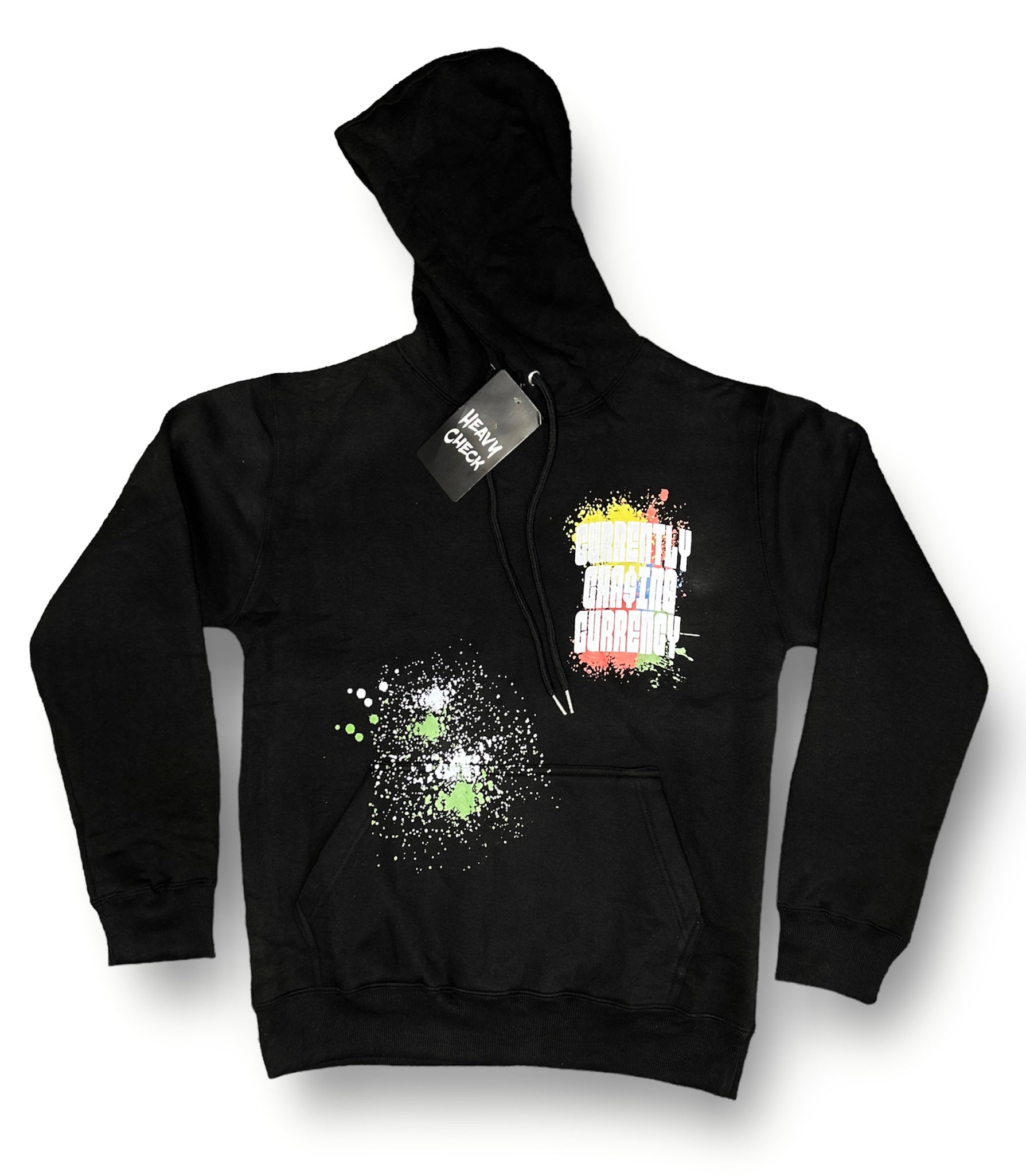 Currently Cha ing Currency Black pullover hoodie Heavy Check